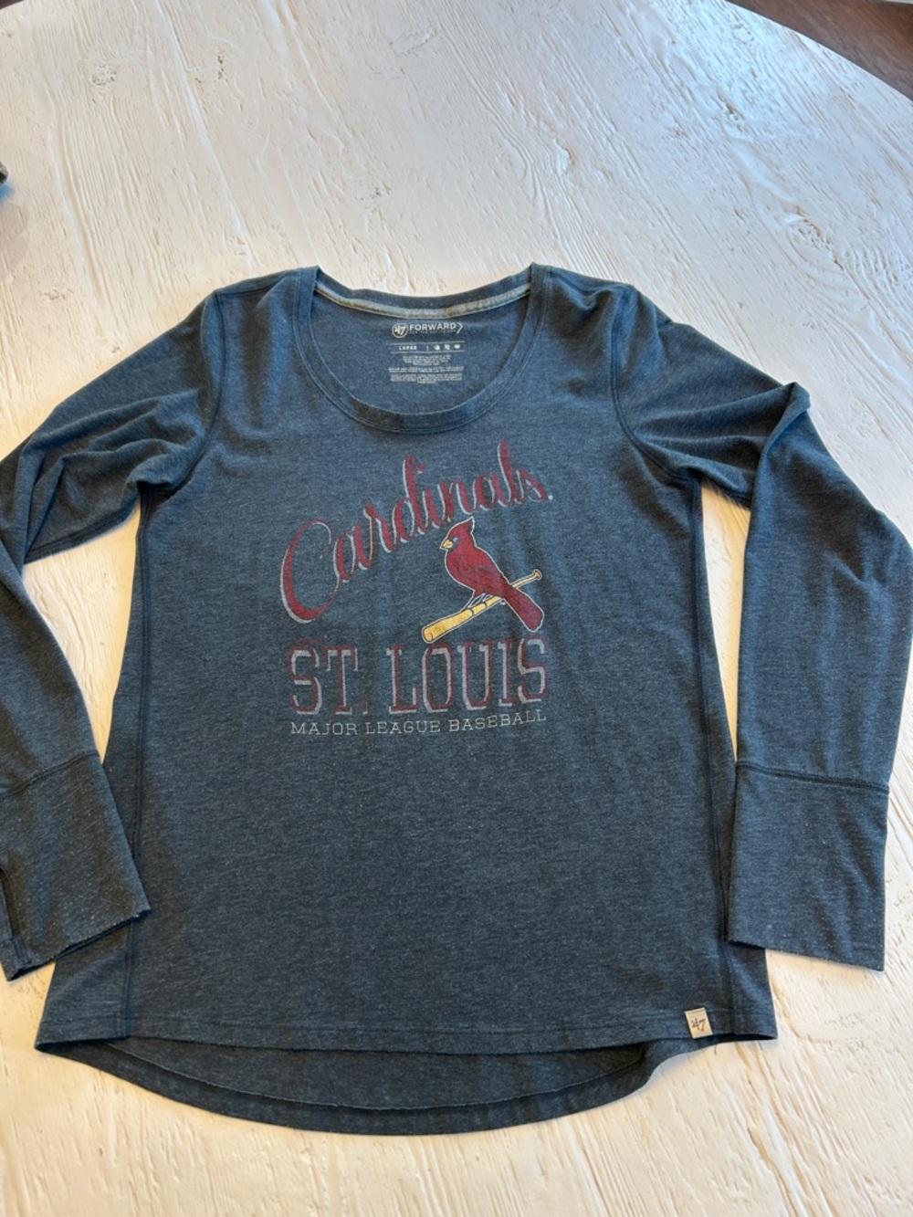 St. Louis Cardinals Women's Long Sleeve Tee - Slate Blue